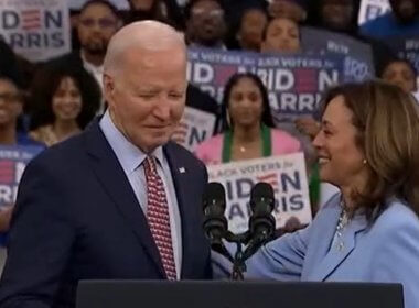 President Joe Biden and Vice President Kamala Harris at a campaign event in Philadelphia, May 29, 2024. CSPAN