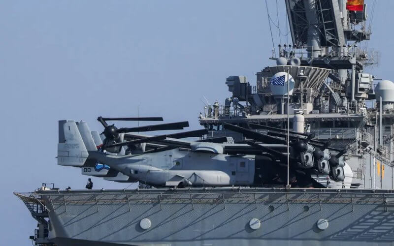 Two U.S. Marines stationed aboard the USS Wasp were attacked in Turkey on Monday. Reuters