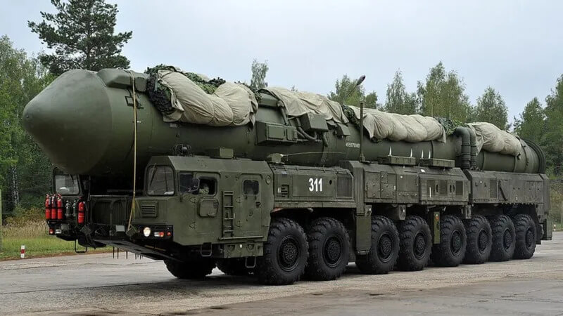 A Russian RS-24 Yars strategic nuclear missile. AFP