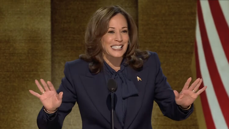 Vice President Kamala Harris formally accepts the Democratic nomination for president at the Democratic National Convention in Chicago. facebook.com