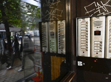 The entrance of a building reportedly housing Norta Global Ltd. in Sofia, Bulgaria. AFP