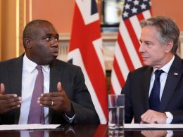 David Lammy and Antony Blinken in London Sept 10, 2024. AP