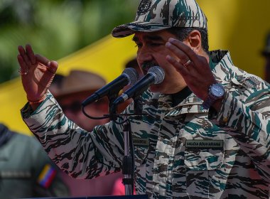 Venezuelan Dictator Nicolas Maduro speaks during a rally on the 22nd anniversary of the coup against Hugo Chavez. shutterstock.com