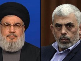 Hassan Nasrallah and Yahya Sinwar. ynetnews.com