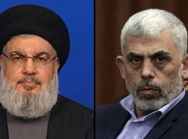 Hassan Nasrallah and Yahya Sinwar. ynetnews.com