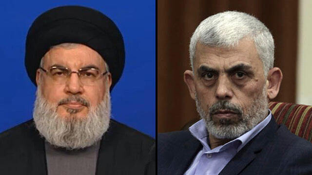 Hassan Nasrallah and Yahya Sinwar. ynetnews.com