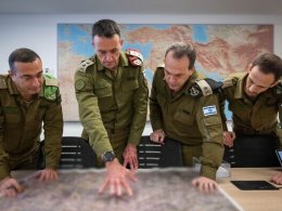 IDF Chief of Staff Lt. Gen. Herzi Halevi (second from left) approves plans for strikes in Lebanon, September 23, 2024. IDF