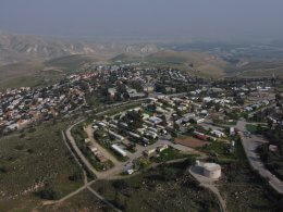 The West Bank town of Ma’ale Efraim. AP