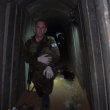 IDF Spokesperson Daniel Hagari in a tunnel where six Israeli hostages were murdered. IDF