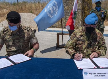 UNIFIL handing over one of its positions to the Lebanese Armed Forces in 2021. unmissions.org