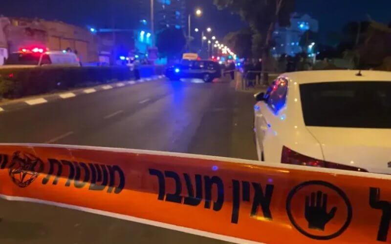 The scene of the explosion in Tel Aviv. Via Maariv