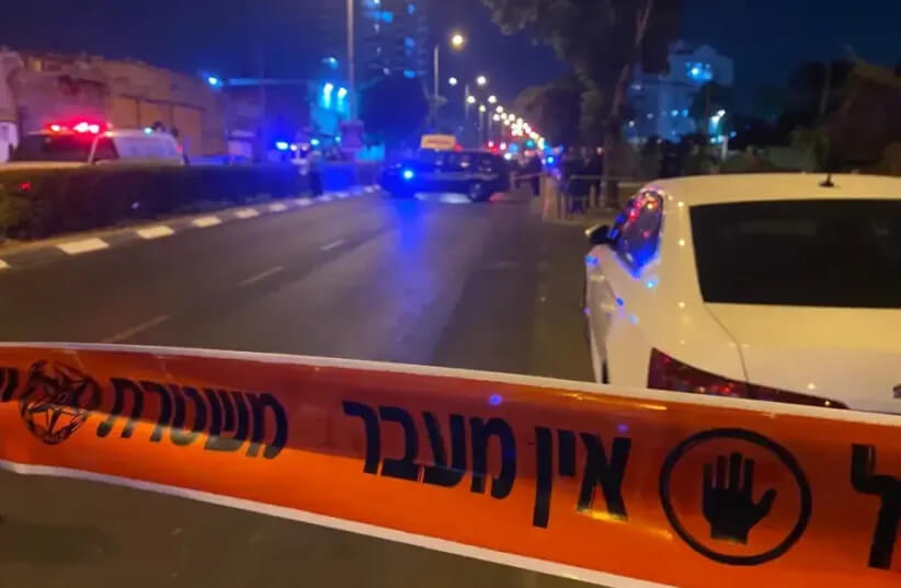 The scene of the explosion in Tel Aviv. Via Maariv