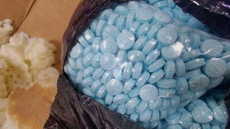 Fentanyl pills seized during a drug bust. U.S. Drug Enforcement Administration