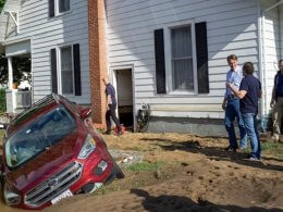 Virginia Gov. Glenn Youngkin assesses storm damage caused by Hurricane Helene in Damascus, Va. Office of Governor Glenn Youngkin