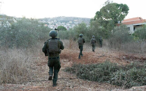 Israeli soldiers in southern Lebanon. IDF