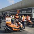 The scene of a shooting attack at the Beersheba Central Bus Station on October 6. United Hatzalah