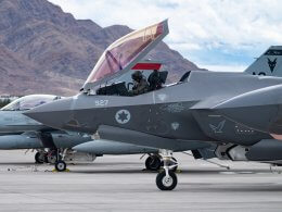 An Israeli Air Force pilot at Nellis Air Force Base, Nevada. U.S. Air Force photo