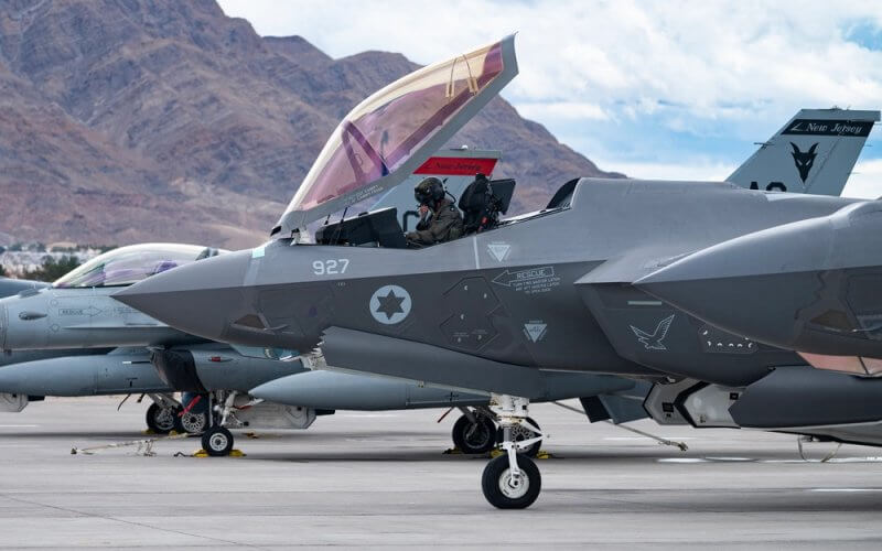 An Israeli Air Force pilot at Nellis Air Force Base, Nevada. U.S. Air Force photo