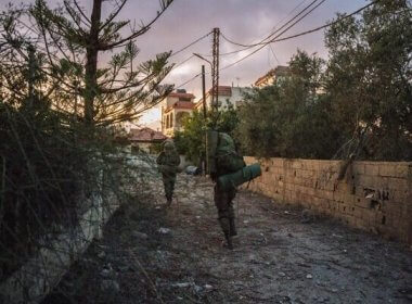 Personnel from Israel’s 188th Armored Brigade in southern Lebanon. IDF