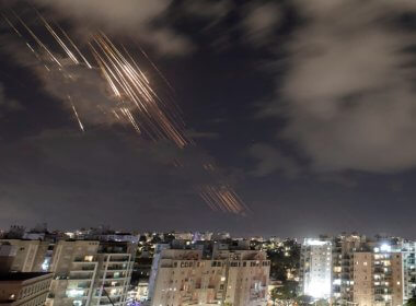 Israel's Iron Dome anti-missile system intercepts rockets in Ashkelon on October 1, 2024. Reuters