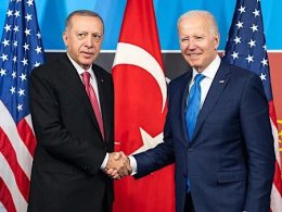 Joe Biden attends a bilateral meeting with President Recep Tayyip Erdogan of Turkey during the NATO Summit, Wednesday, June 29, 2022, at IFEMA Madrid in Madrid. wnd.com