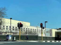 The U.S. Consulate on Sandton Dr. in Johannesburg. sazf.org