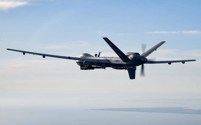 The MQ-9 Reaper operating over Texas. Technical Sgt. Daniel J. Martinez