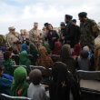 Representative Nancy Pelosi (D-CA) talks to a group of female students at at school near Cop Turbett in Marjah, Helmand Province, Afghanistan, on Sunday, March 20, 2011. Department of State