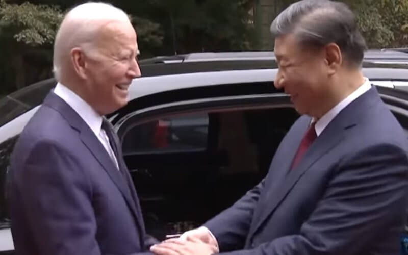 President Joe Biden and People's Republic of China President Xi Jinping in Woodside, Calif., on Nov. 15, 2023. NBC News