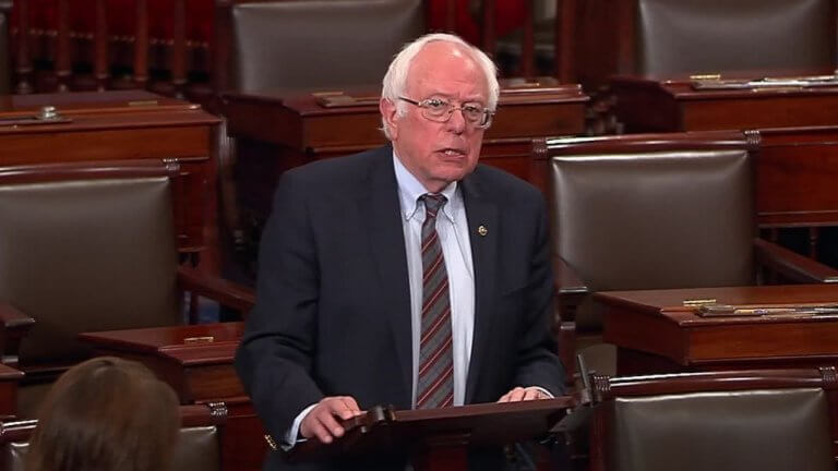 The bill's chief sponsor, Sen. Bernie Sanders (I-VT). cnn.com