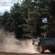 Israeli soldiers operate near the northern border with Lebanon. IDF