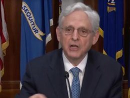 U.S. Attorney General Merrick Garland speaks during a meeting of the Election Threats Task Force on Monday, May 13, 2024. justice.gov