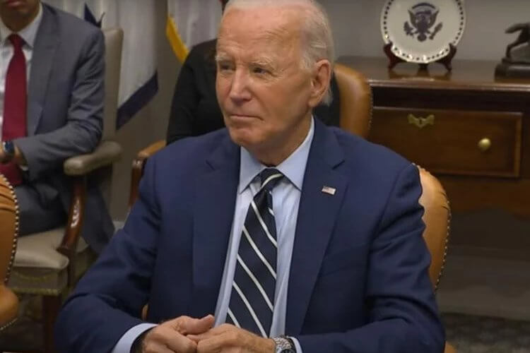 President Joe Biden briefs media members about the administration's response to hurricanes Helene and Milton on Oct. 8, 2024. youtube.com