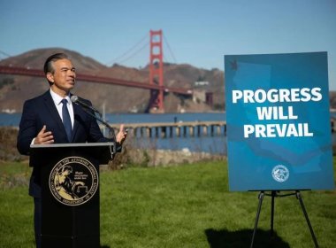 California Attorney General Rob Bonta at a press event on November 7 2024 promising to protect California priorities against president-elect Donald Trump. California Department of Justice