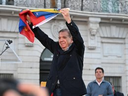 Edmundo González participa en una protesta en Madrid contra el régimen de Maduro | EFE