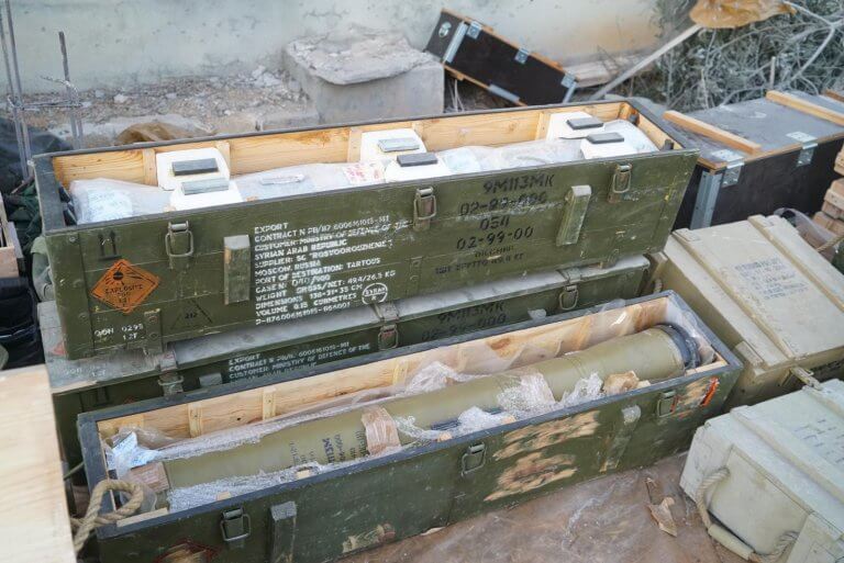 Russian 9M113 Konkurs anti-tank missiles found in southern Lebanon. IDF