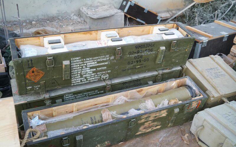 Russian 9M113 Konkurs anti-tank missiles found in southern Lebanon. IDF