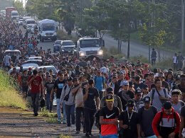 Migrantes en caravana rumbo a EEUU - 05/11/2024 | EFE