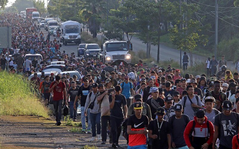 Migrantes en caravana rumbo a EEUU - 05/11/2024 | EFE