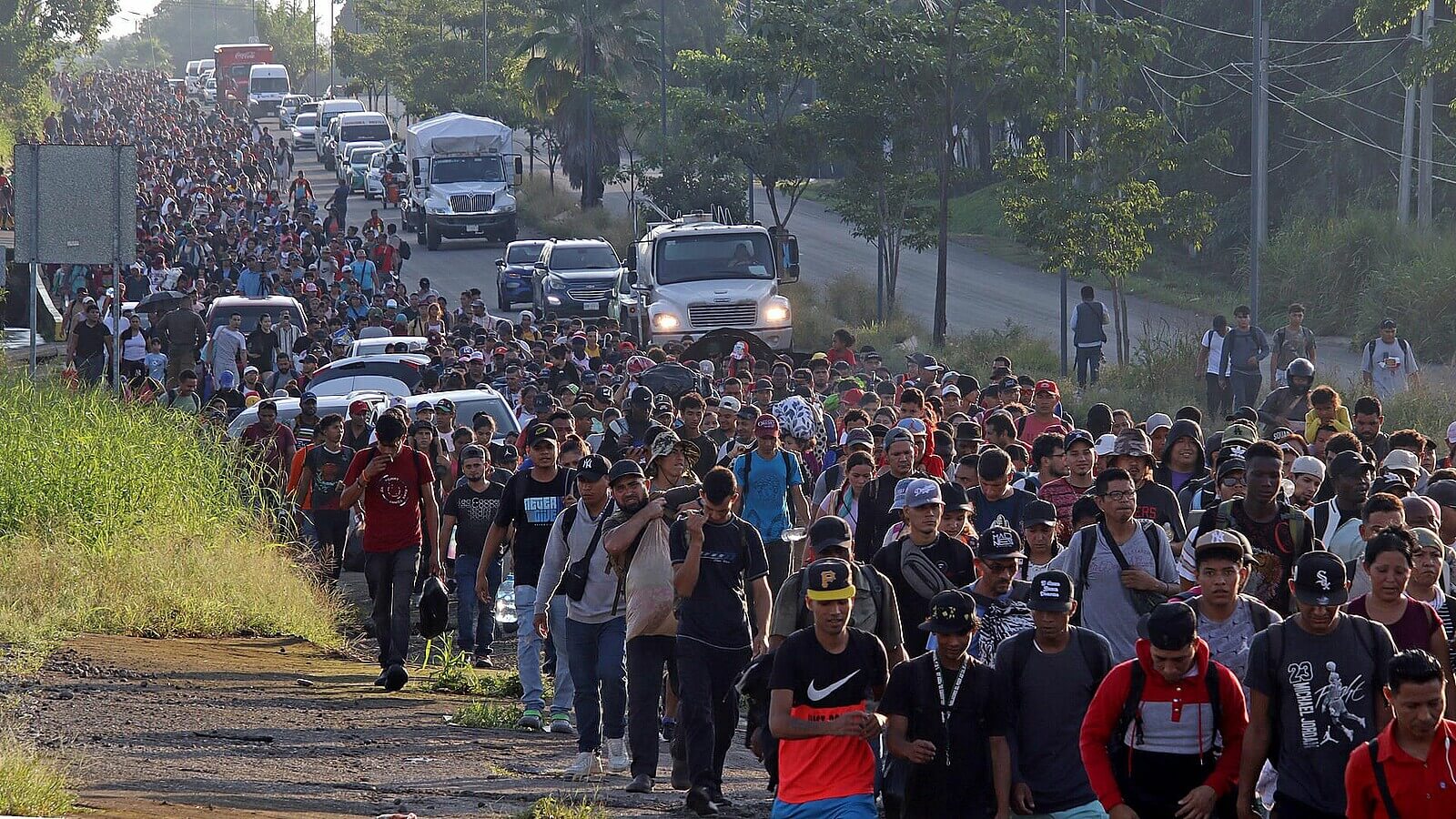 Migrantes en caravana rumbo a EEUU - 05/11/2024 | EFE