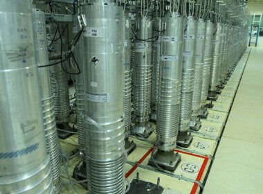 Centrifuge machines in the Natanz uranium enrichment facility in central Iran. AP