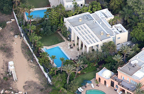 Netanyahu's home in Caesarea. Shaul Golan