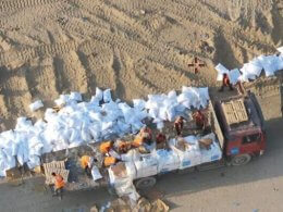 Humanitarian aid is distributed in northern Gaza's Jabalia and Beit Hanoun. IDF