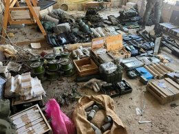 Hezbollah weapons found by Israel's Golani Brigade. IDF