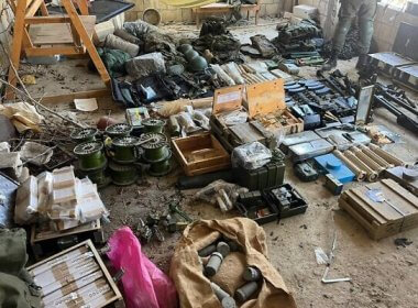 Hezbollah weapons found by Israel's Golani Brigade. IDF