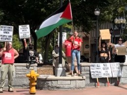 Protesters in Asheville, N.C. Morgan Murphy