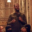 Abu Mohammad al-Golani at a Mosque in Damascus. AP