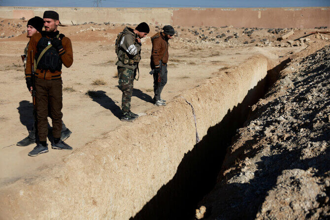 The site of a mass grave in Najha. Reuters