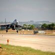 A Russian Sukhoi Su-35 fighter takes off at the Russian military base of Hmeimim. AFP