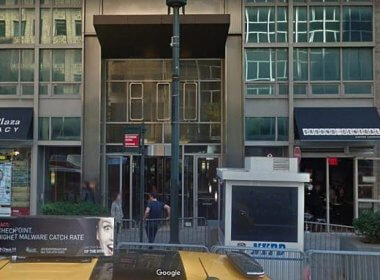 Entrance to the Israeli consulate in New York City. google.com